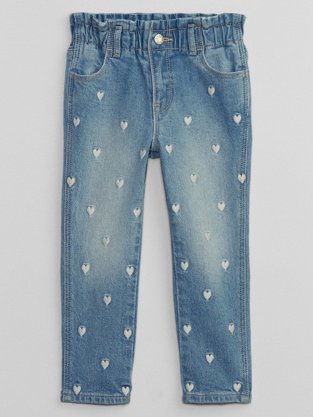 Gap Toddler Girl Mom Jeans with Hearts  3 years